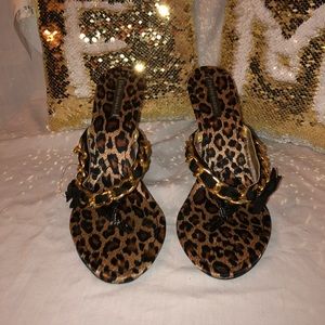 Leopard print heels